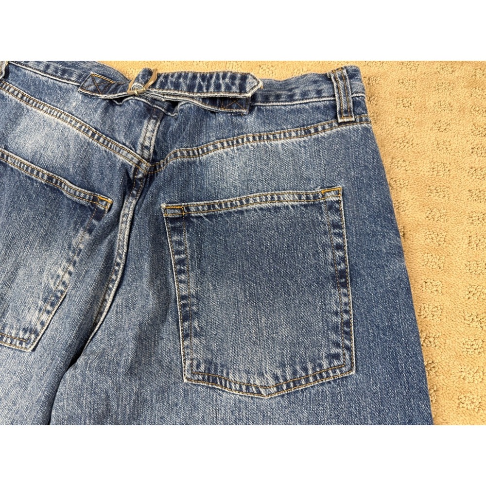 Women's BDG Urban Outfitters Barrel Distressed Size 31W (30x32) Blue Jeans #1381 - Picture 16 of 16